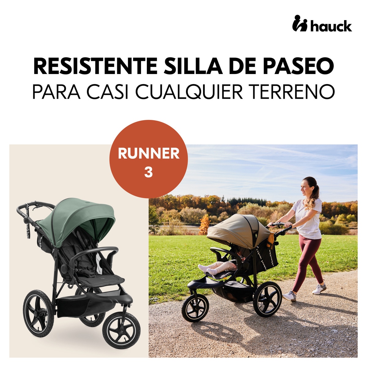 Carrinho de Passeio Runner 3 Verde-2