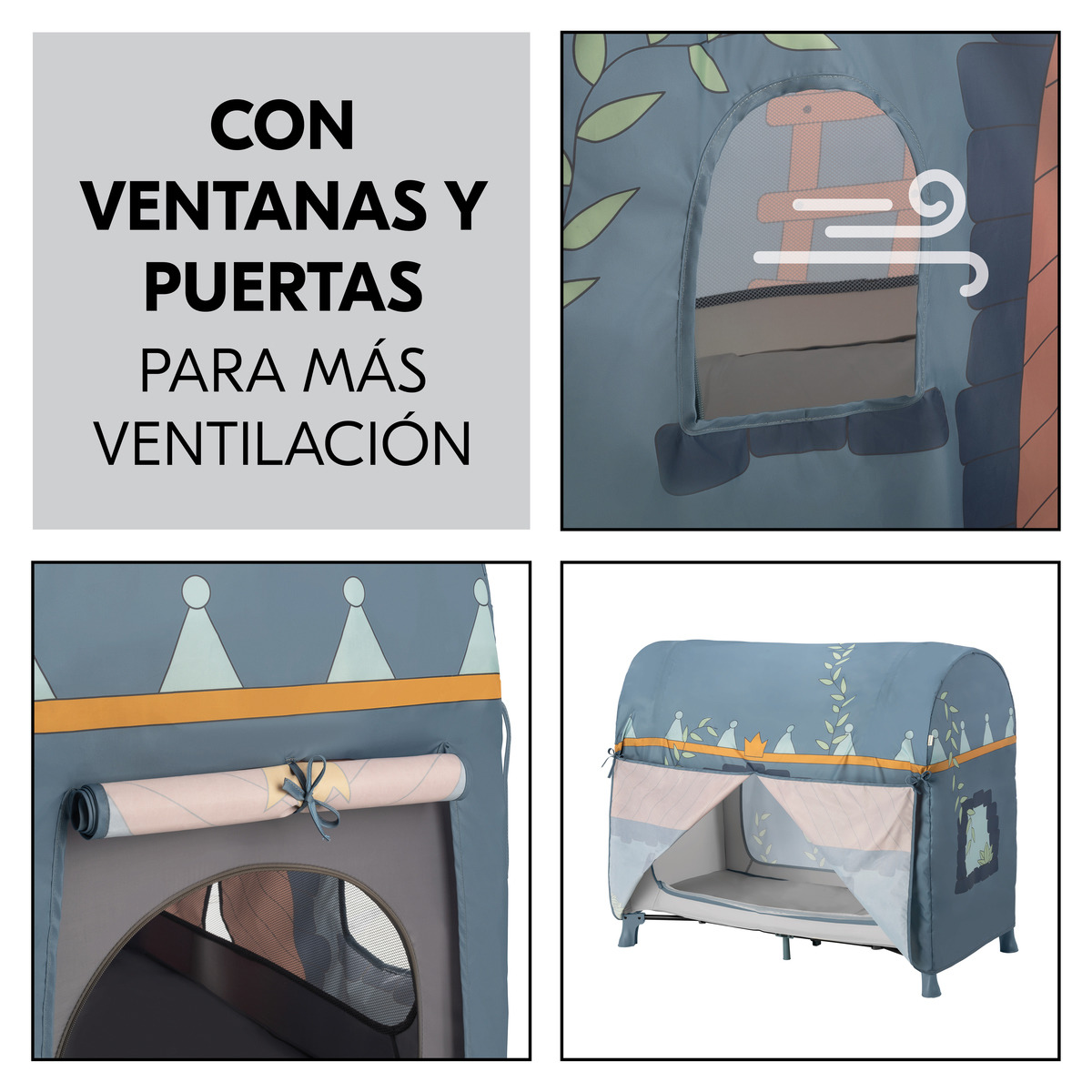 Capa para Berço de Viagem Travel Bed Cover Azulão-7