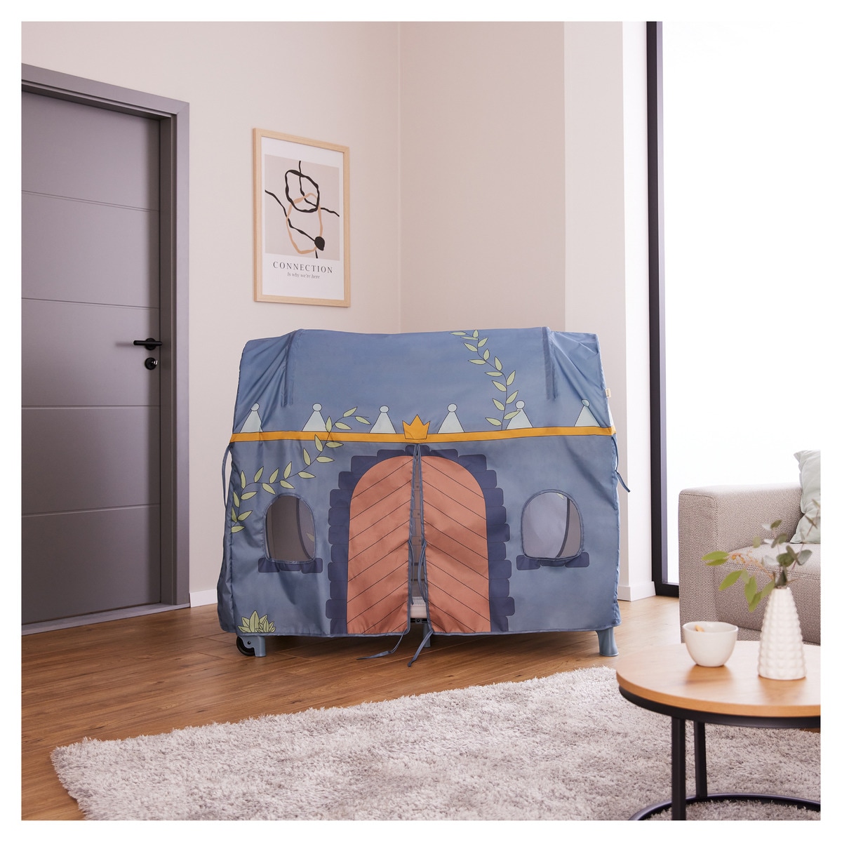 Capa para Berço de Viagem Travel Bed Cover Azulão-20