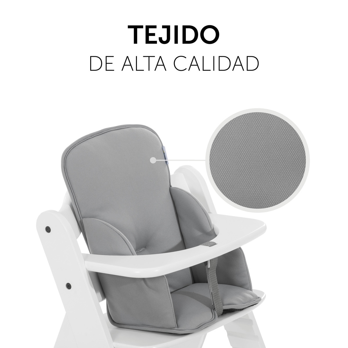 Almofada para Cadeira de Refeição Alpha Cosy Comfort Stretch - Grey Cinzento-4