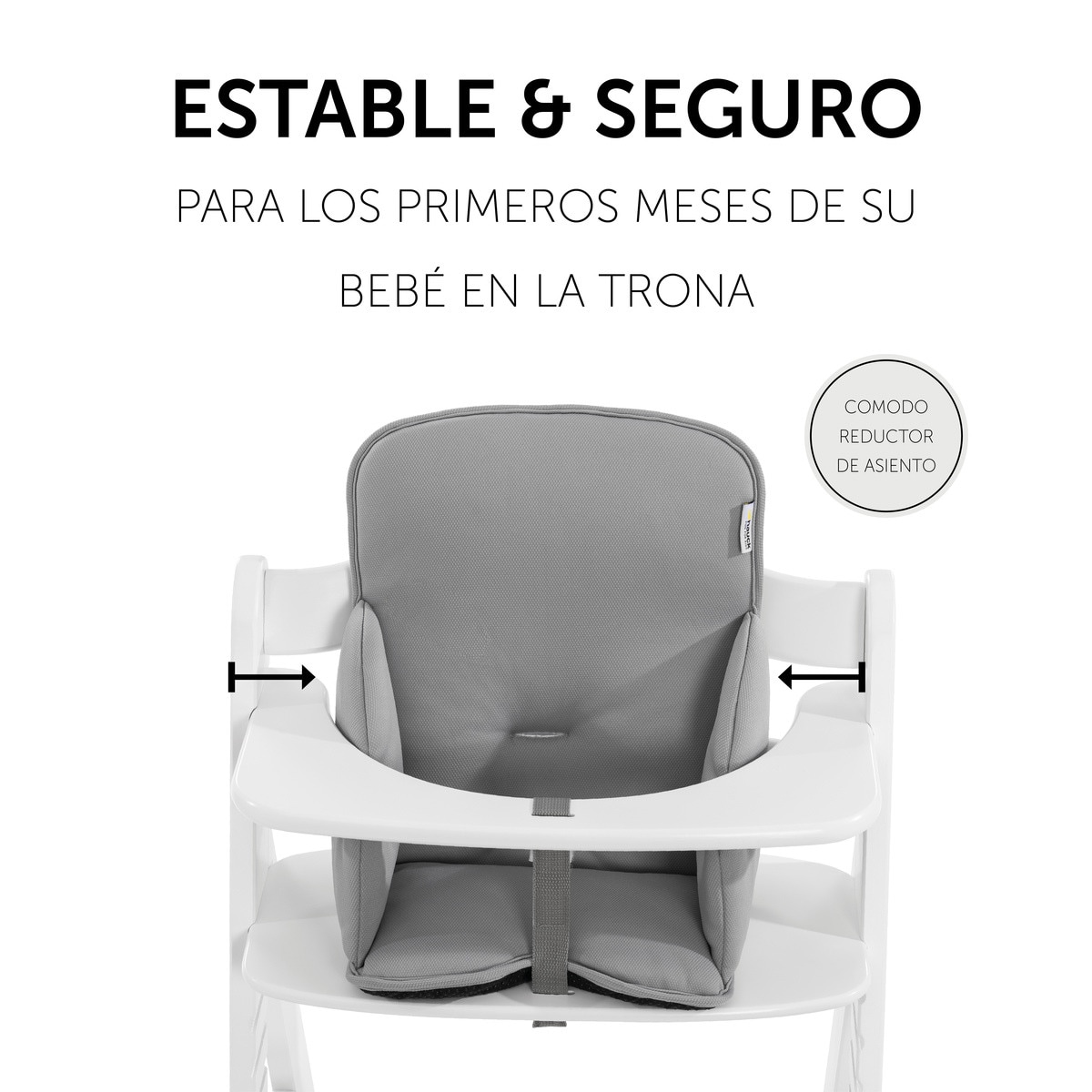 Almofada para Cadeira de Refeição Alpha Cosy Comfort Stretch - Grey Cinzento-3