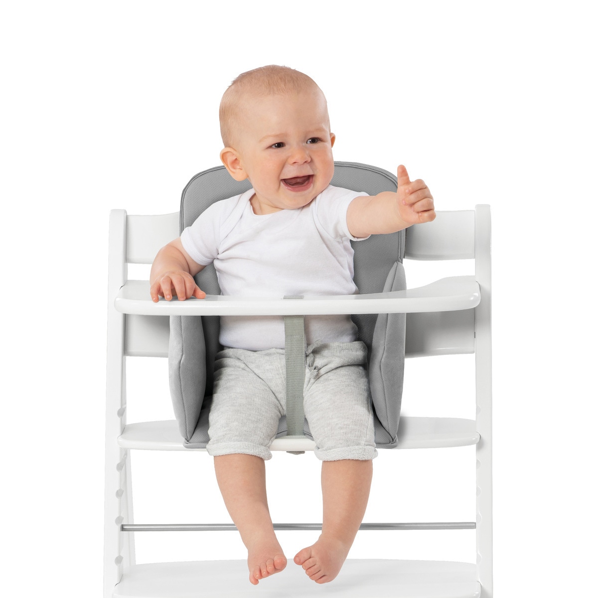 Almofada para Cadeira de Refeição Alpha Cosy Comfort Stretch - Grey Cinzento-11