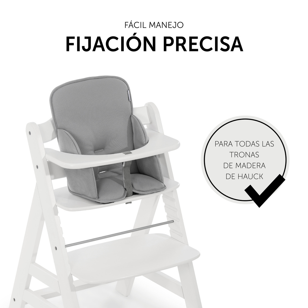 Almofada para Cadeira de Refeição Alpha Cosy Comfort Stretch - Grey Cinzento-8