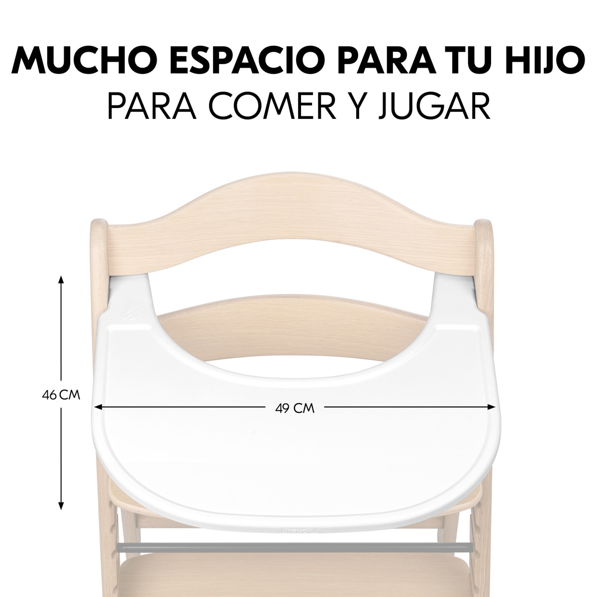 Bandeja trona Arketa Click Tray White Blanco-7
