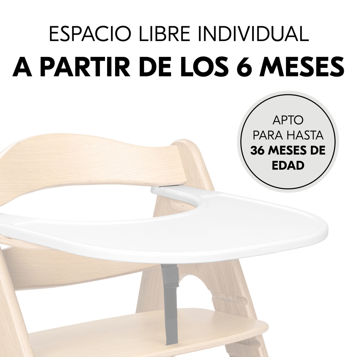 Bandeja trona Arketa Click Tray White Blanco-5