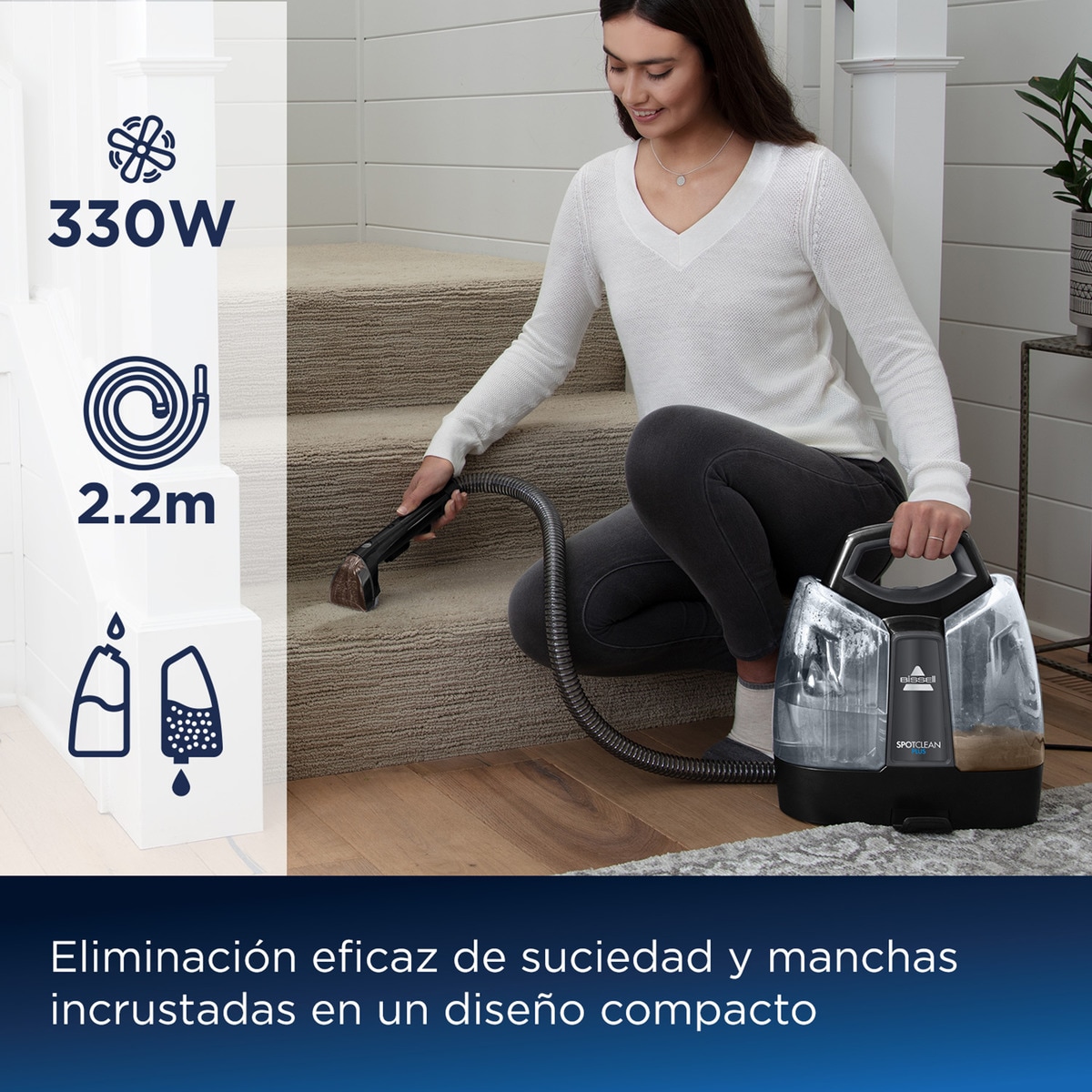 Aspirador quitamanchas para tapicerías Bissell Spot Clean Plus 3724N 3