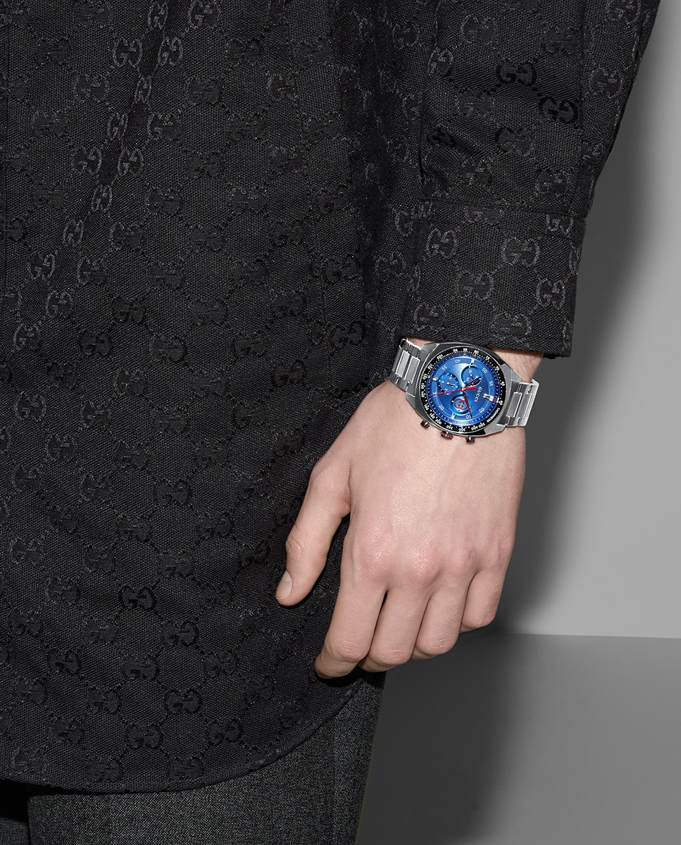 Reloj de hombre Gucci Interlocking YA142317 de acero Azul-2