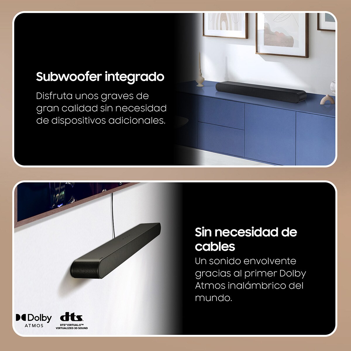 Barra de Som Multifunções Samsung 2024 HW-S60D, 5.0, 200 W, Dolby Atmos e DTS Virtual: X, Wi-Fi, Compatível com Assistente de Voz Preto-4