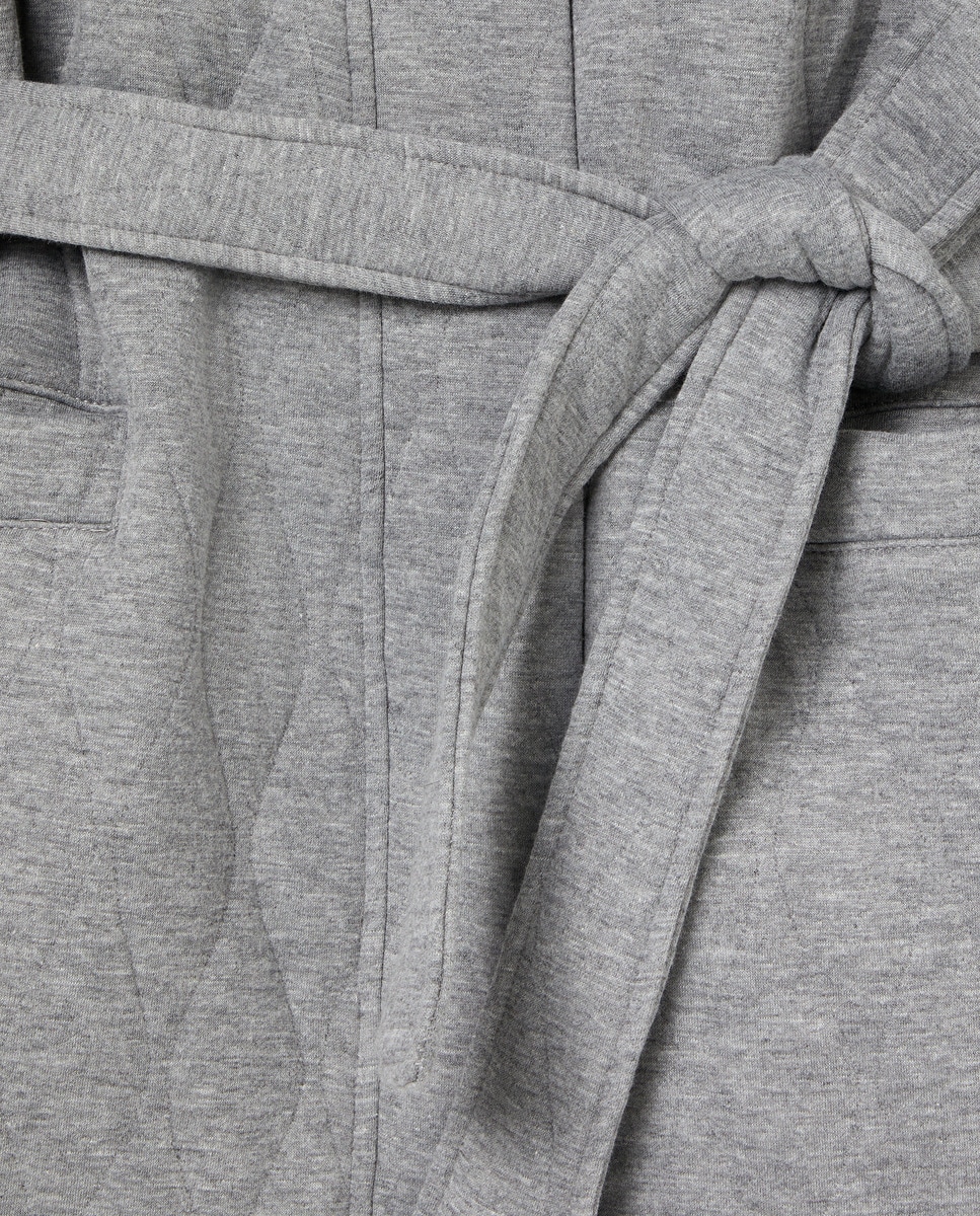 Robe com laço 820 Cinzento Médio-5