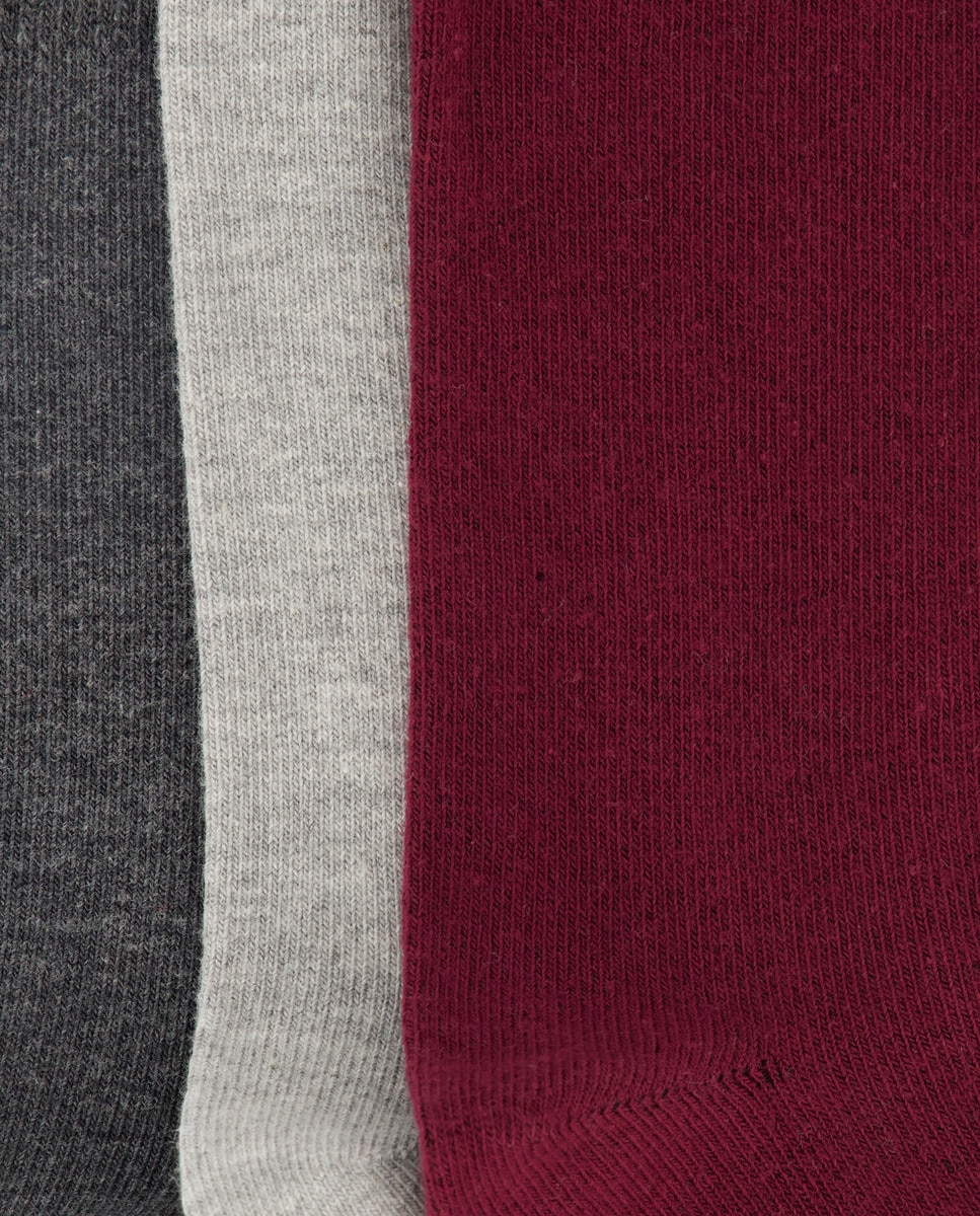 Pack 3 calcetines antipresion Gris-2