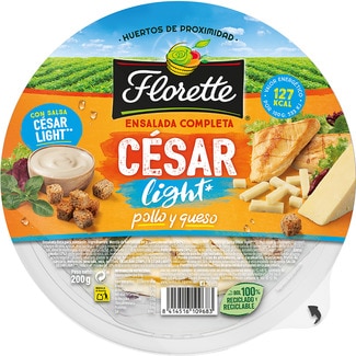Ensalada Completa César light con pollo y queso tarrina 200 g - Florette