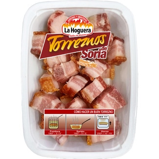 torrezno de Soria en dados envase 200 g - La Hoguera