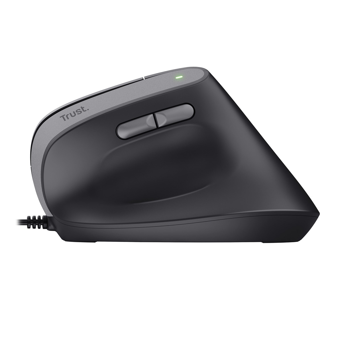 Ratón vertical con cable Trust Bayo II Negro / Gris-5