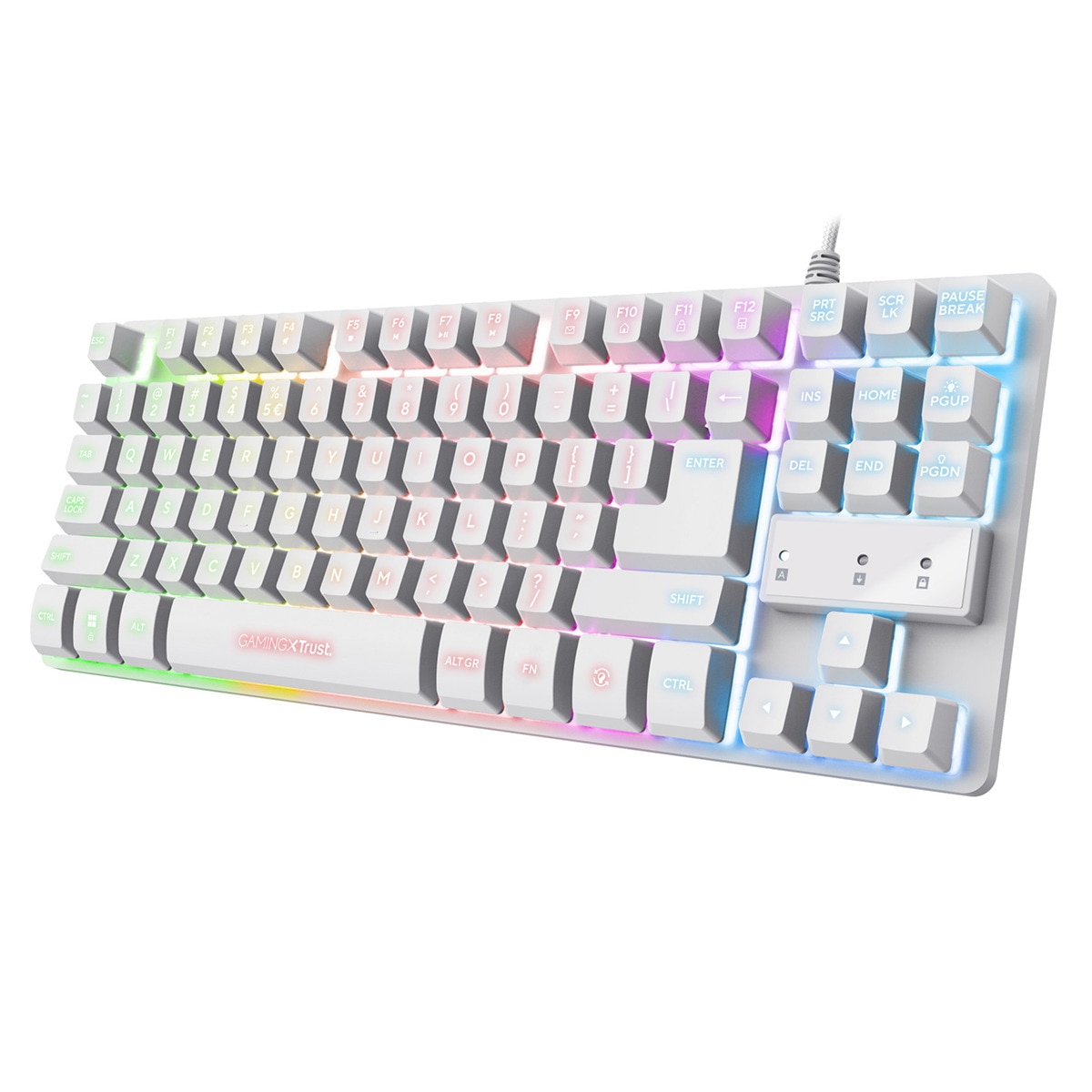 Teclado Gaming Trust GXT 833W Thado TKL blanco Blanco-2