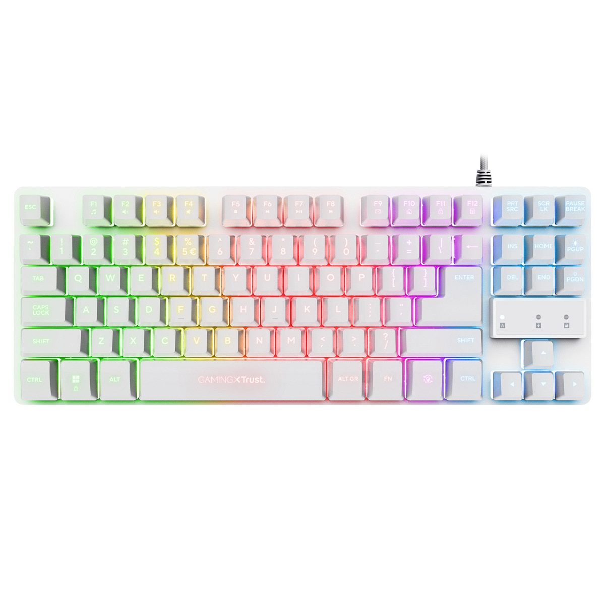 Teclado Gaming Trust GXT 833W Thado TKL blanco Blanco-1