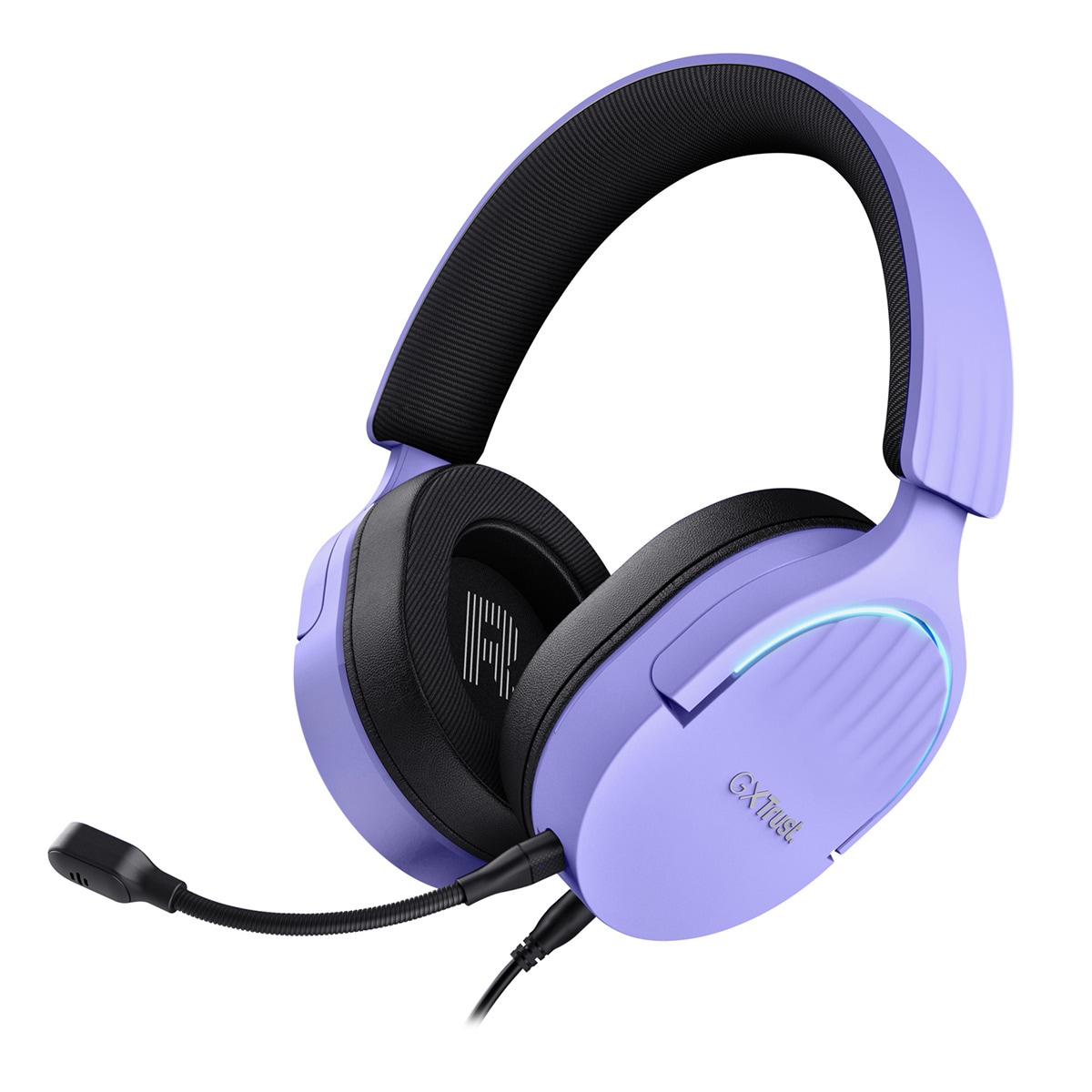 Imagen 0 de Auriculares Gaming con micrófono Trust GXT 490 Fayzo morado con sonido 7.1
