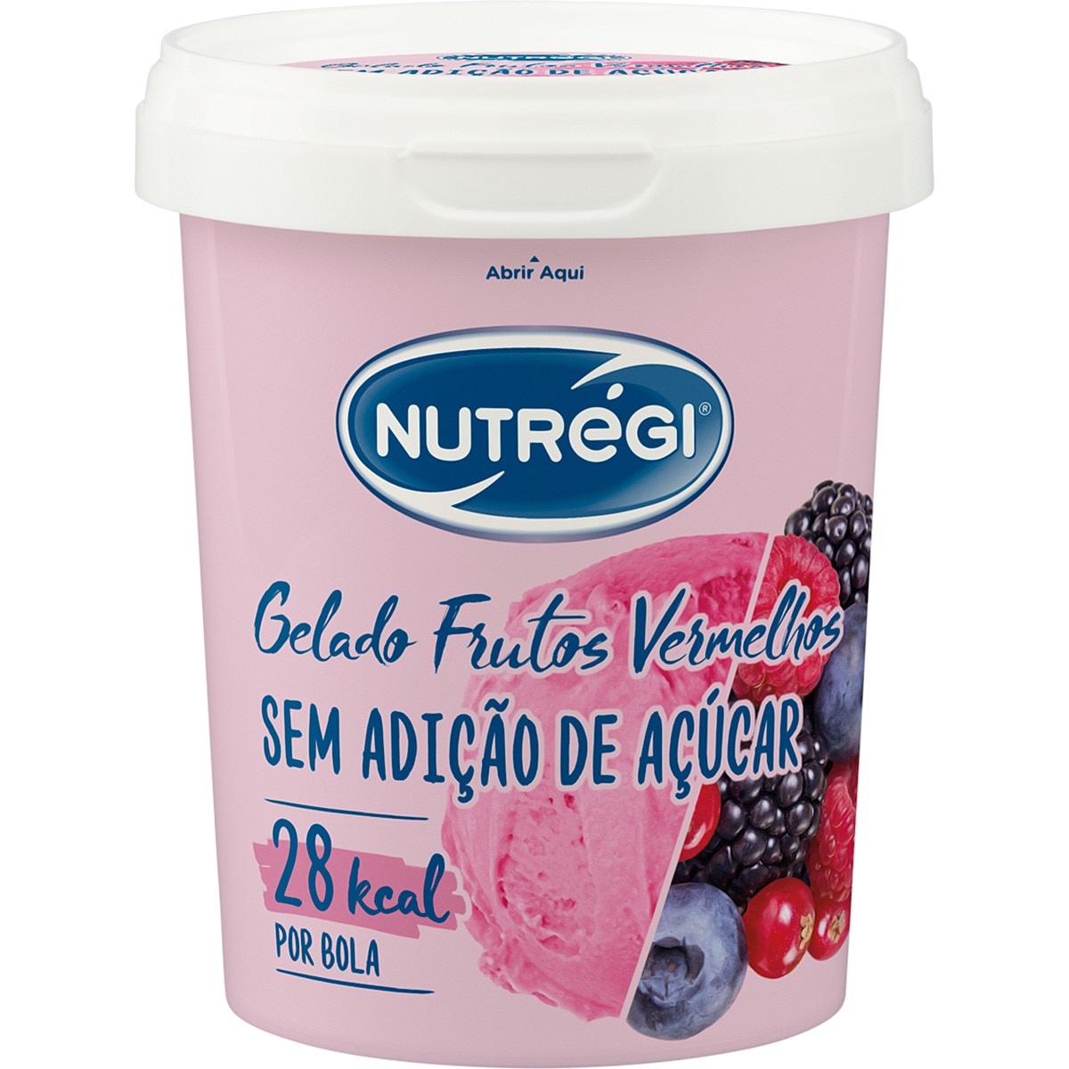 Gelado de Frutos Vermelhos sem Açúcar embalagem 500 ml