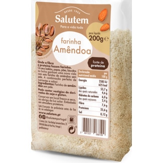 Farinha de Amêndoa sem Pele embalagem 200 g - Salutem