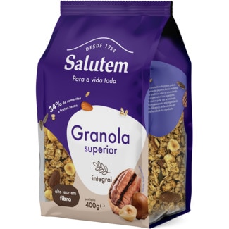 Granola Superior Integral embalagem 400 g - Salutem