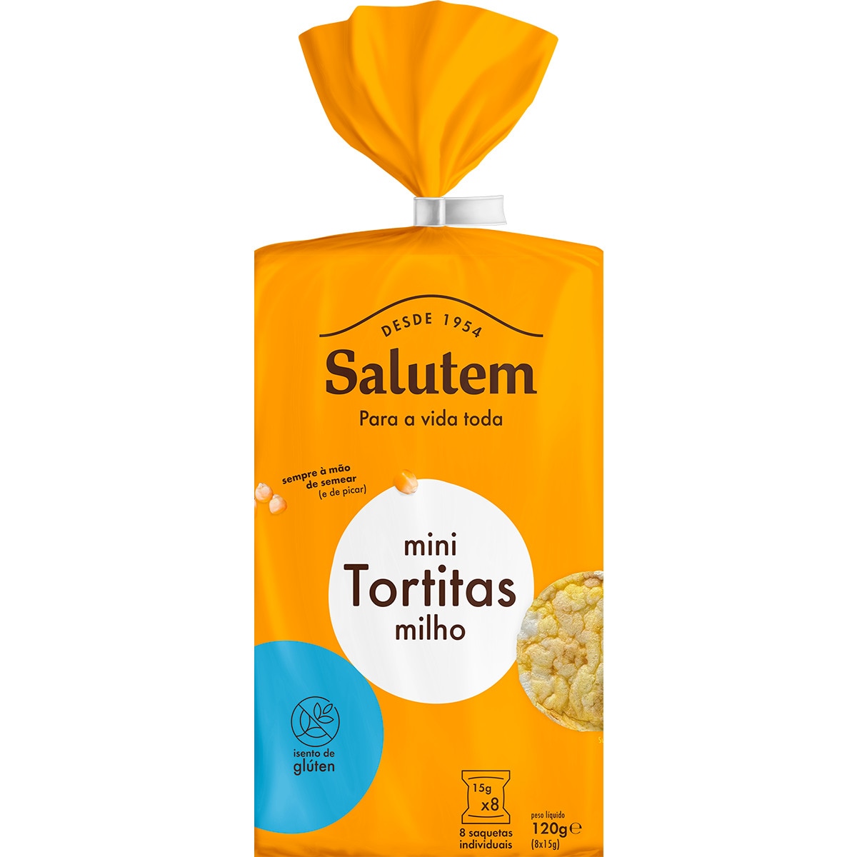 Mini Tortitas de Milho embalagem 120 g