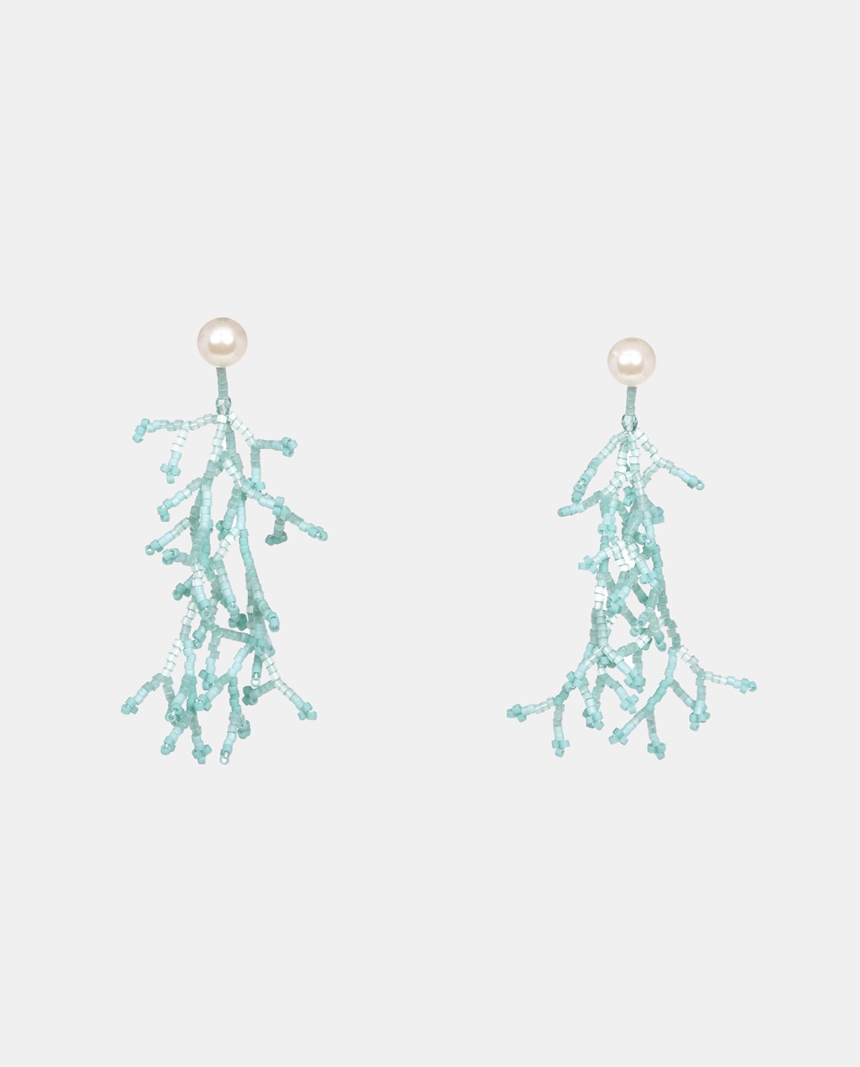 Pendientes de aro Sunset Miyuki azul Azul claro-1