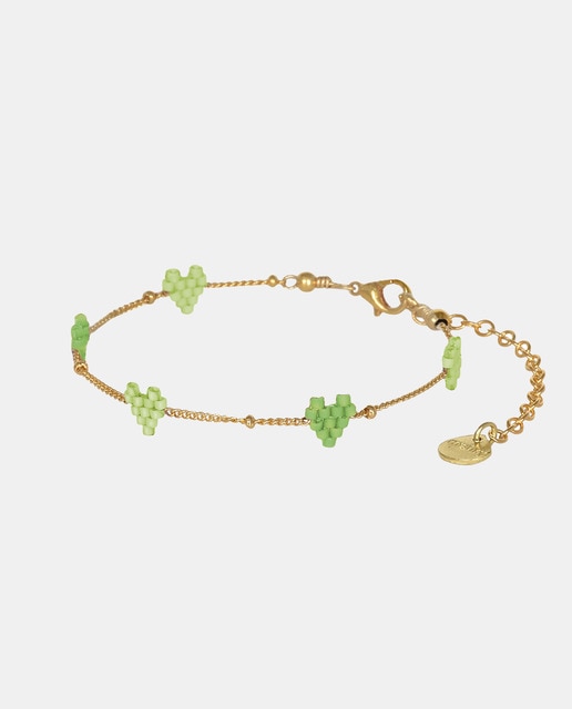 Imagen 0 de Pulsera Love Miyuki cadena verde