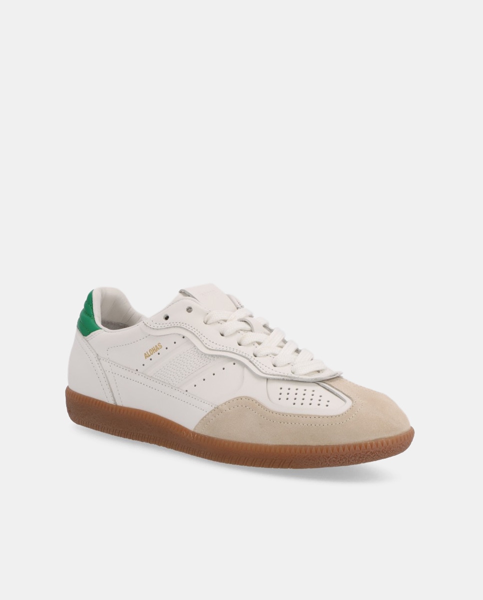 Sapatilhas Tb.490 Green Leather Branco-2