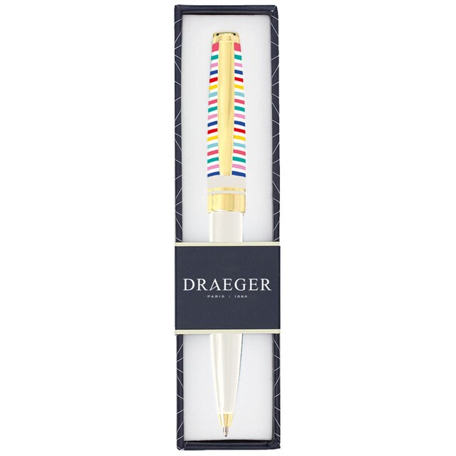 Imagen 0 de Bolígrafo rayas Draeger blanco y multicolor