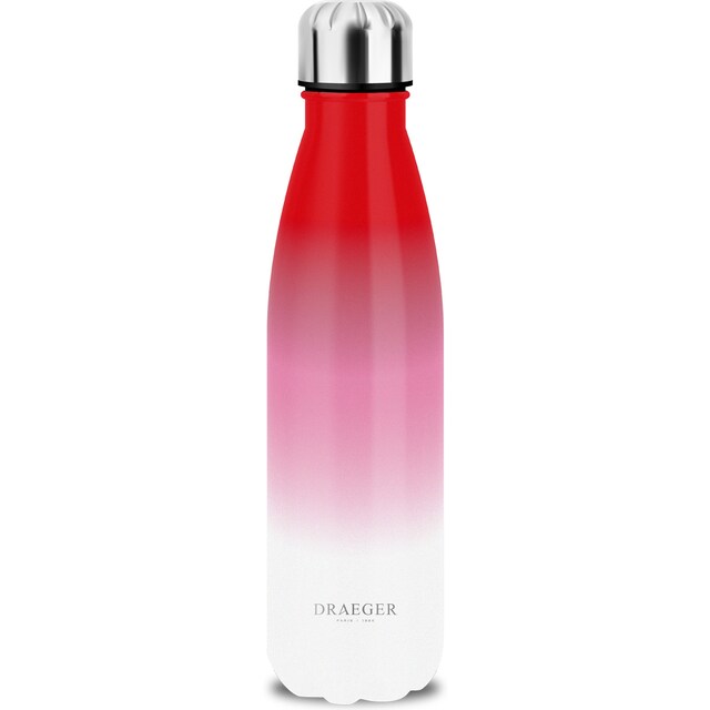 Imagen 0 de Botella de acero inoxidable con tonos degradados Draeger de blanco a rojo