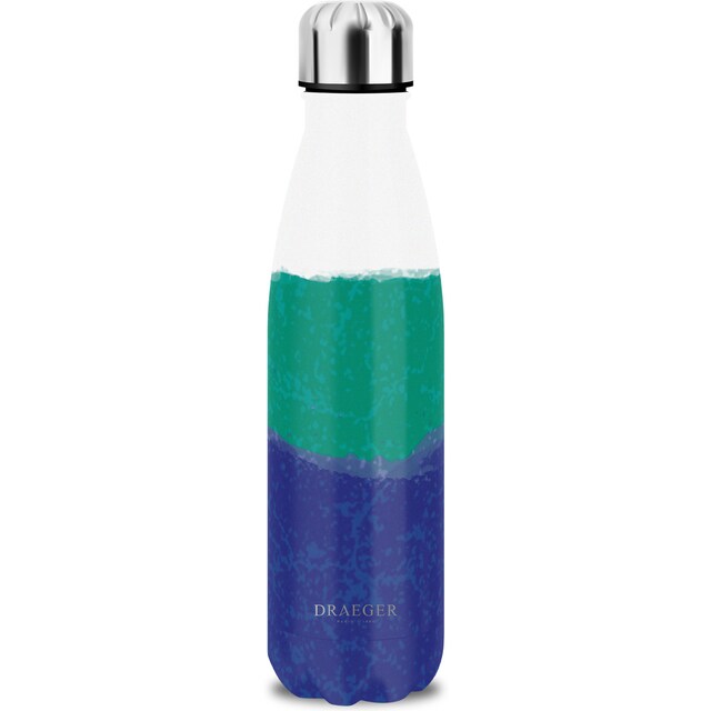 Imagen 0 de Botella de acero inoxidable con tonos degradados Draeger de blanco a azul