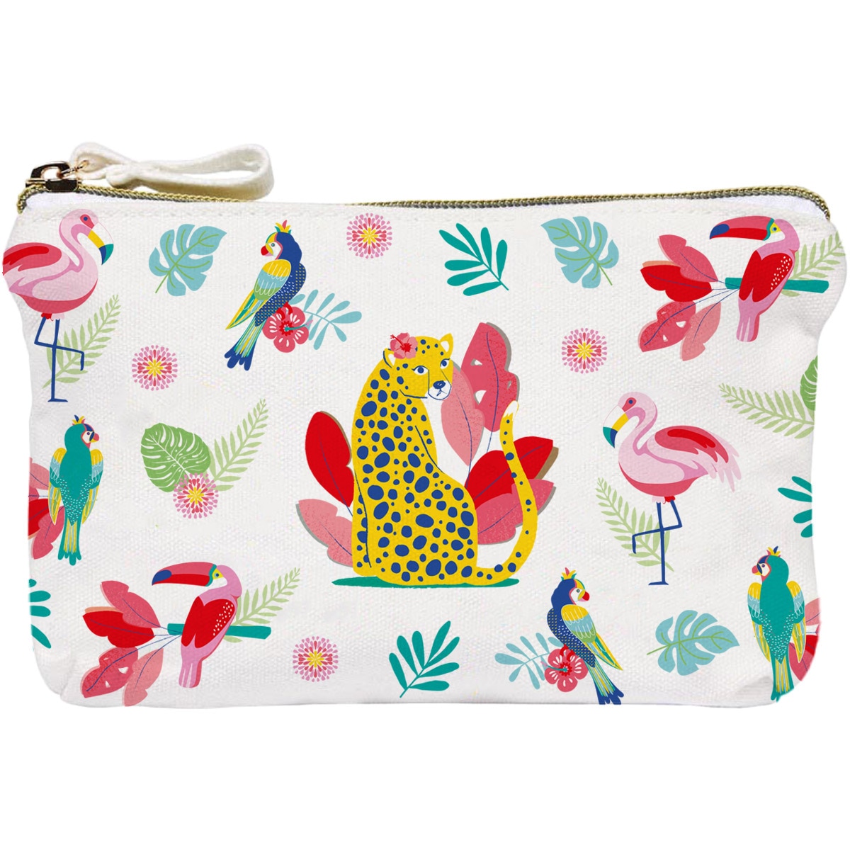 Imagen 0 de Portatodo algodón imagen jungla Draeger blanco