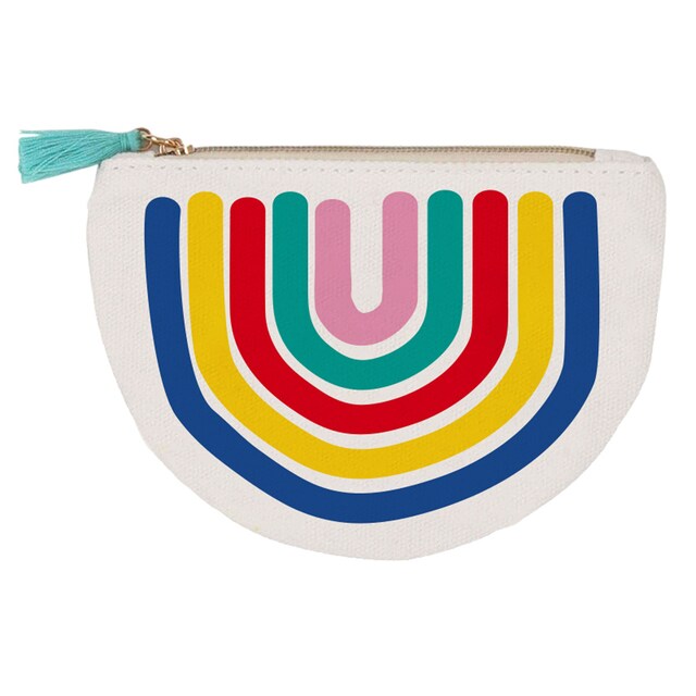 Imagen 0 de Porta monedas algodón imagen arcoíris Draeger multicolor
