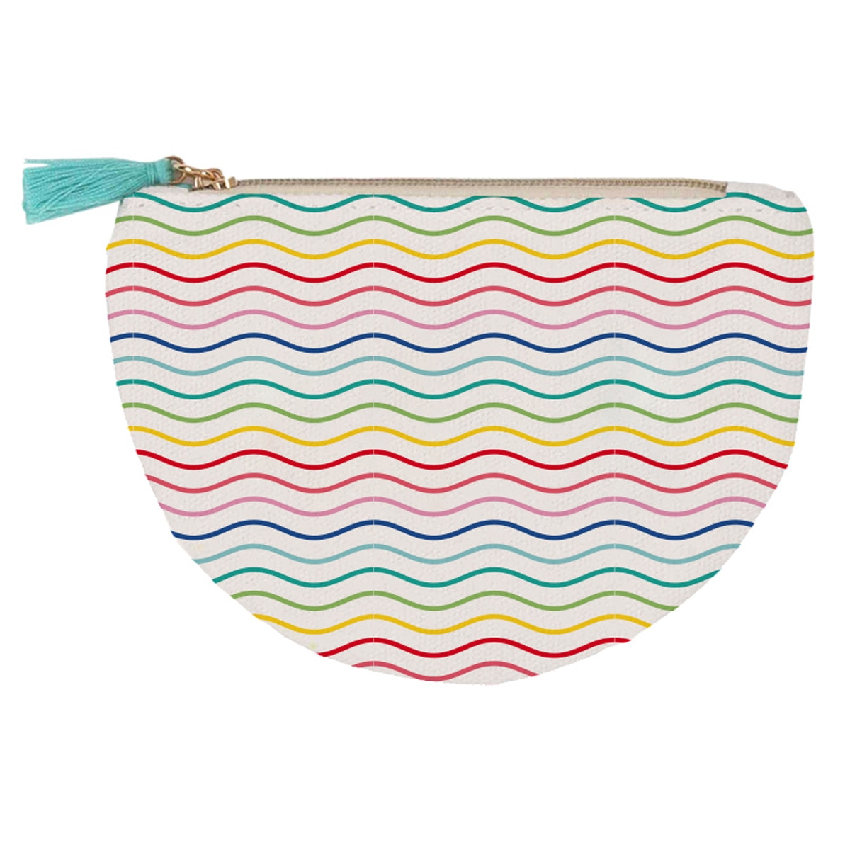 Imagen 0 de Porta monedas algodón imagen líneas Draeger multicolor