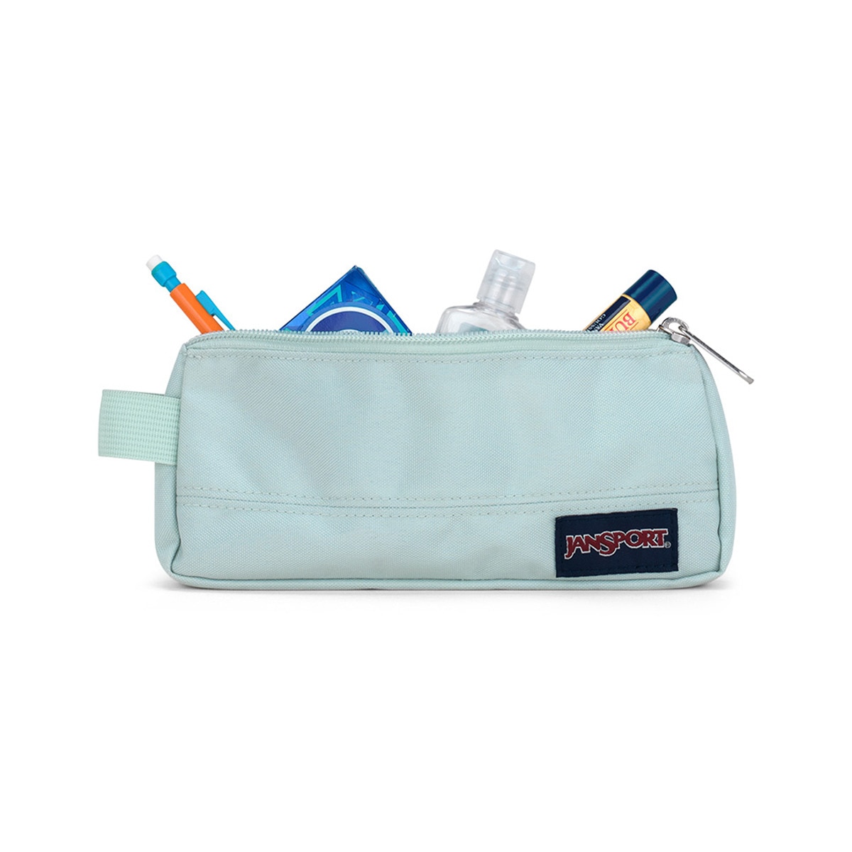 Estojo con amplo compartimento principal basic accessory pouch Jansport verde menta Verde-menta-5