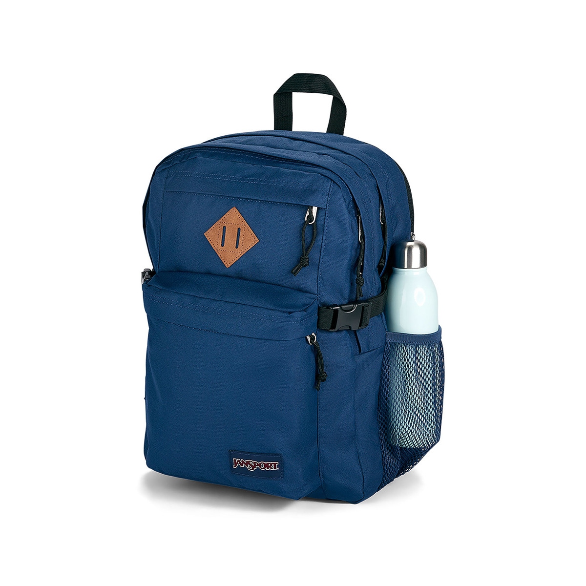 Mochila Jansport azul-marinho funcional para jovens do campus principal Azul Navy-5