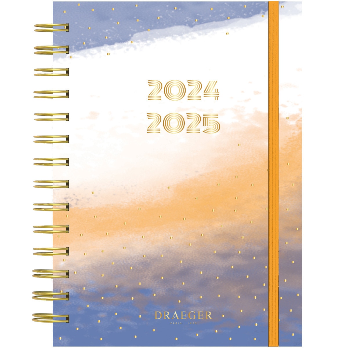 Agenda 2024-2025 (16 meses) degradado Draeger azul, blanco y marrón castellano Multicolor-1