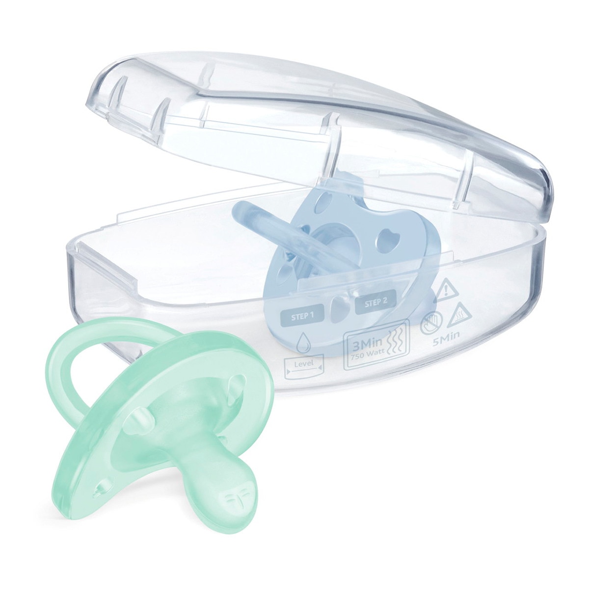 Chupeta Silicone Physio Soft 2 Unidades - 2-6 Meses Azul-claro-11