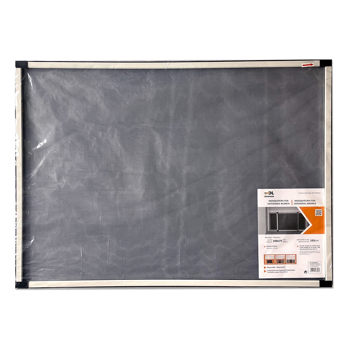 Mosquitera Fija Extensible Ventanas Blanco-1