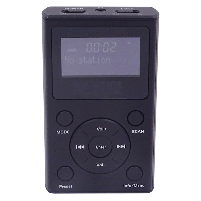 Imagen 0 de Radio de bolsillo Inves DAB-186, DAB+, FM, negro