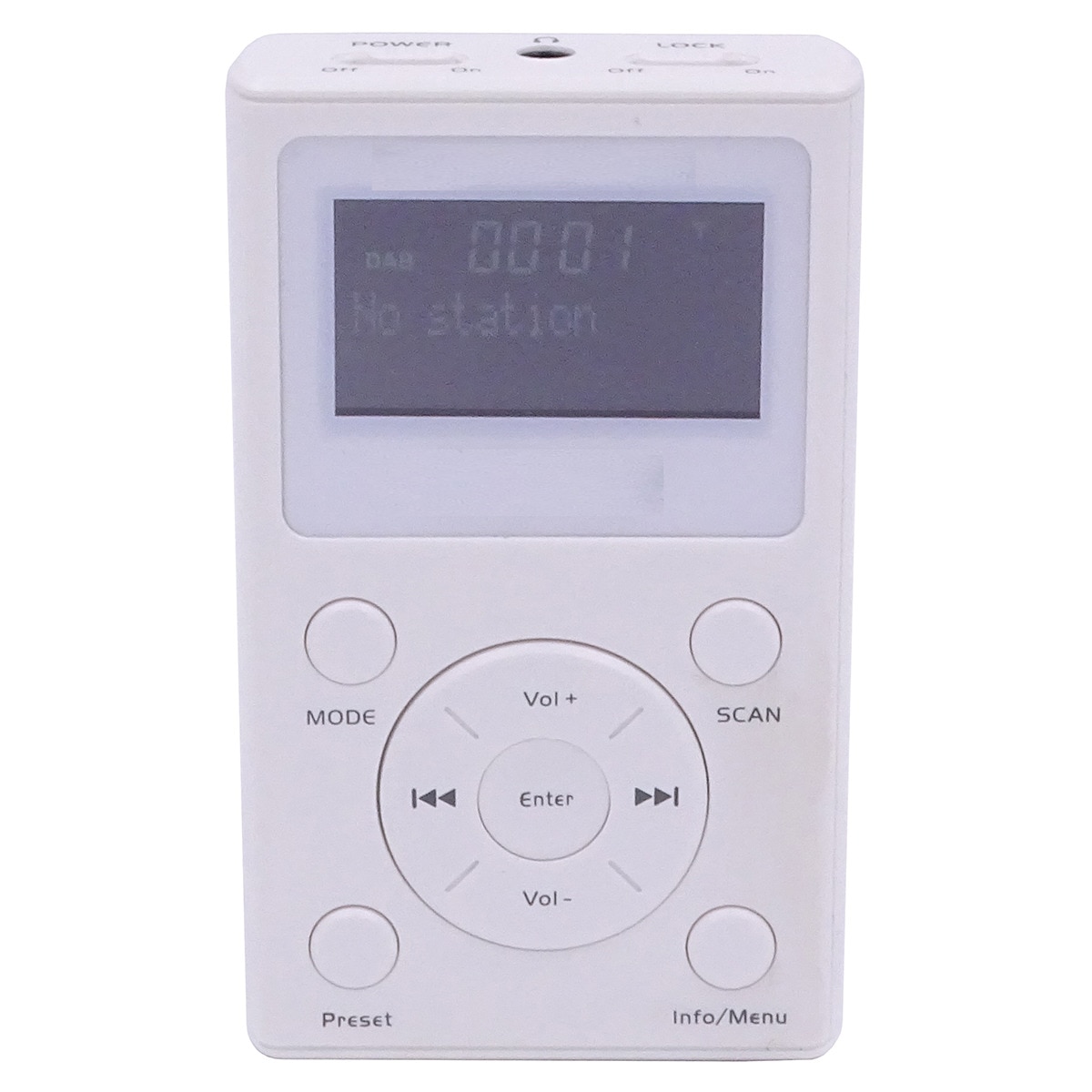Imagen 0 de Radio de bolsillo Inves DAB-186, DAB+, FM, blanco