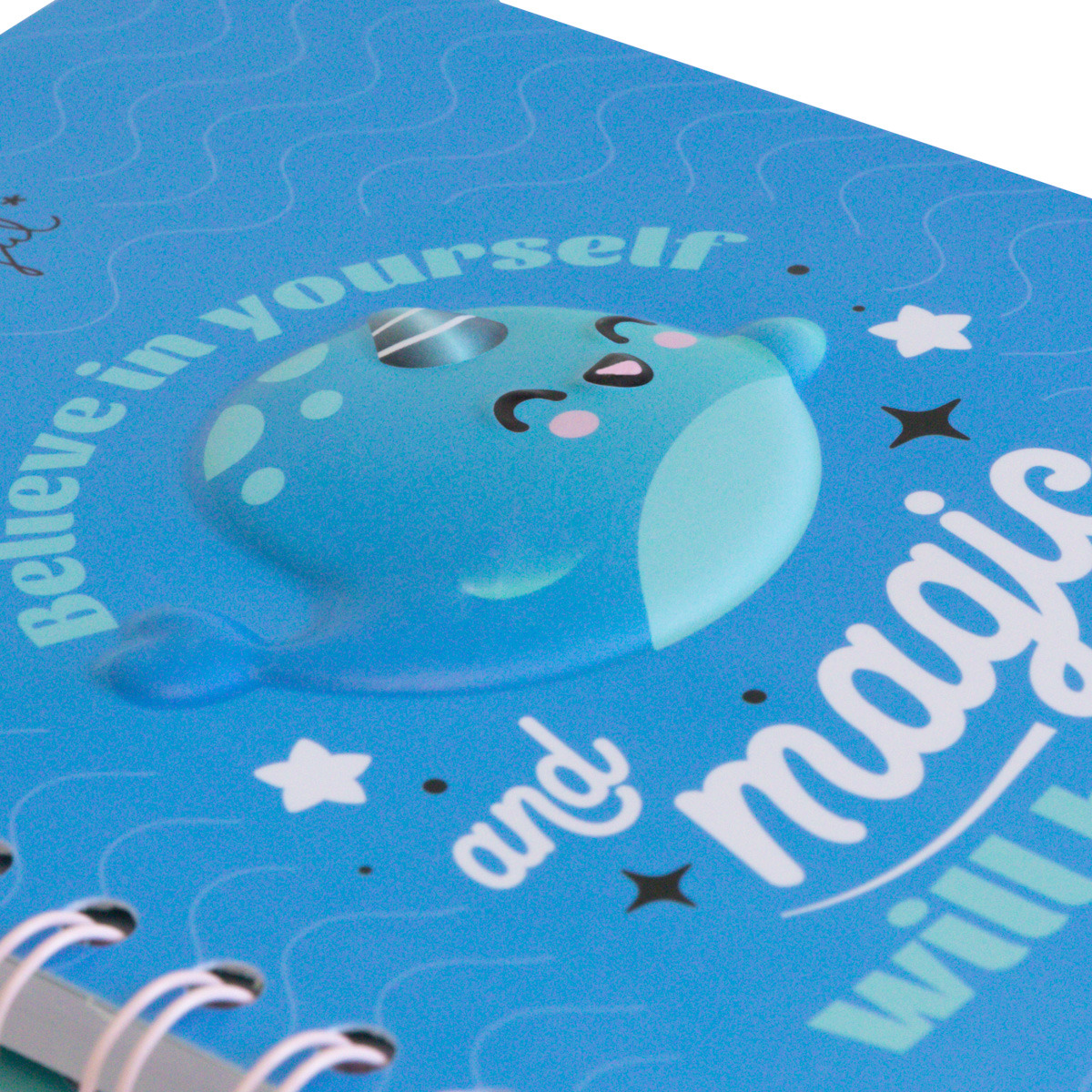 Libreta A5 Narval 3D Mr Wonderful: Believe in yourself and magic will happen 2