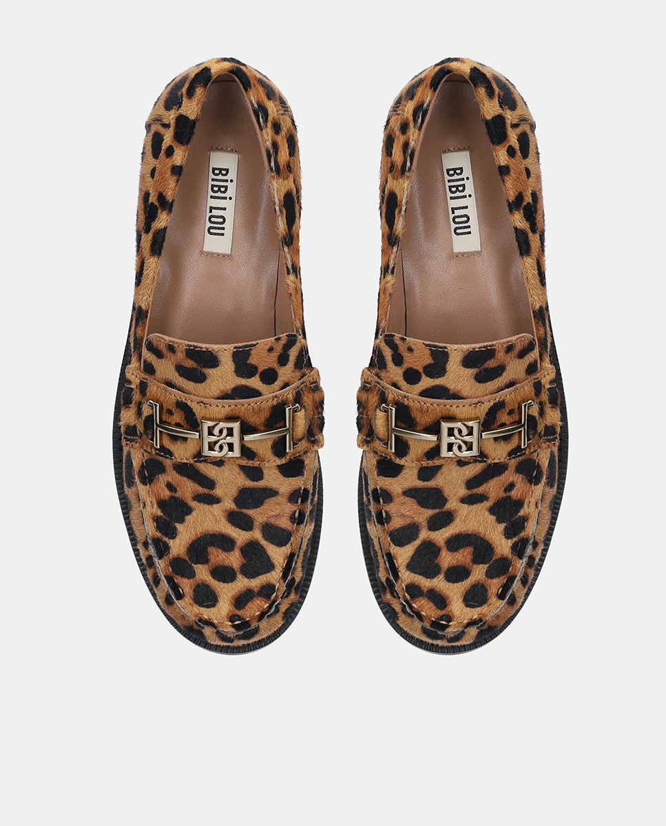 Mocassins com Salto de Bloco e em Pele 3