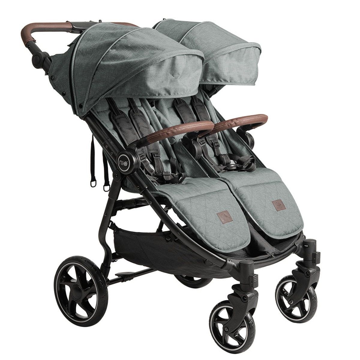 Carrinho de Passeio para Gémeos Vent Twin + Verde-claro-2
