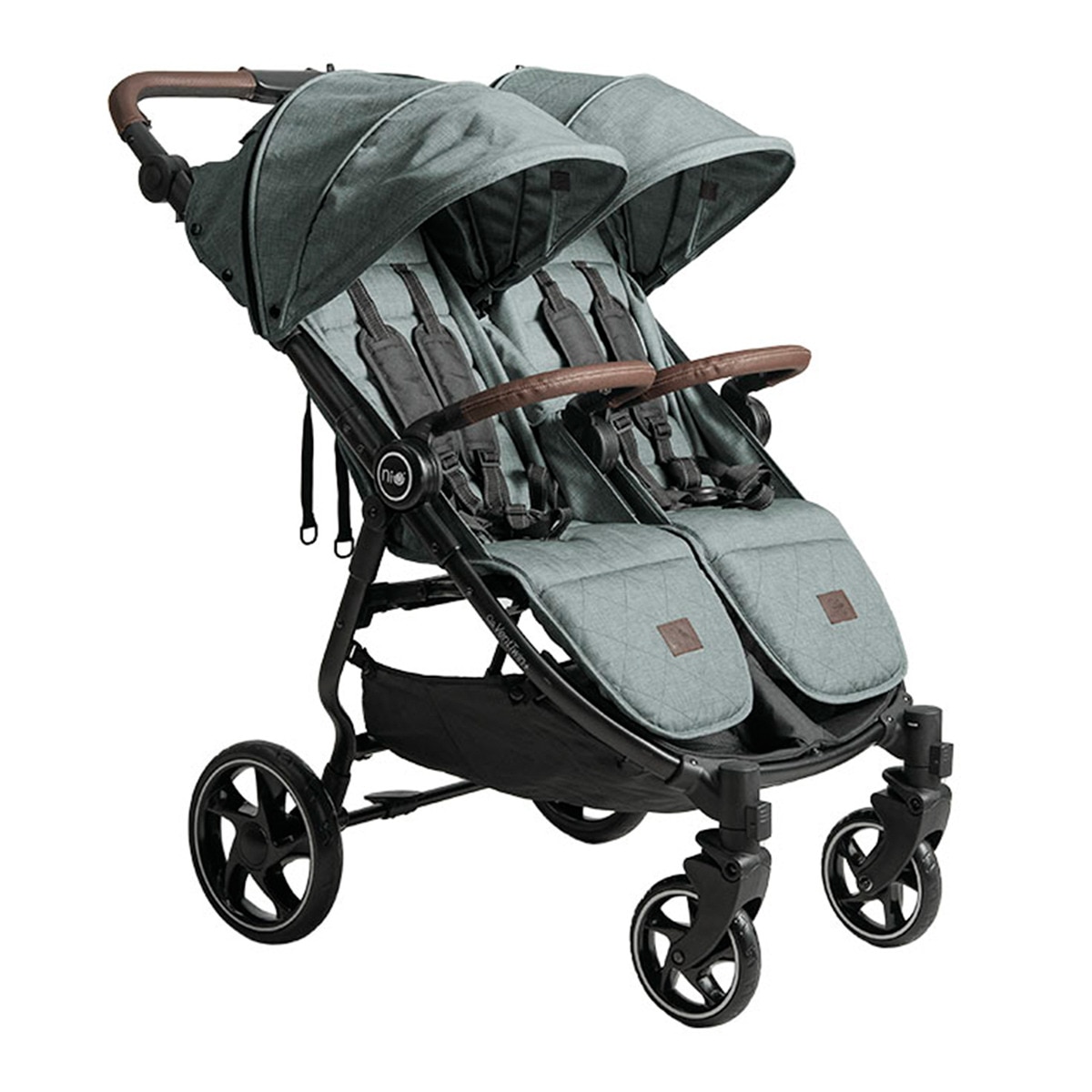Carrinho de Passeio para Gémeos Vent Twin + Verde-claro-1