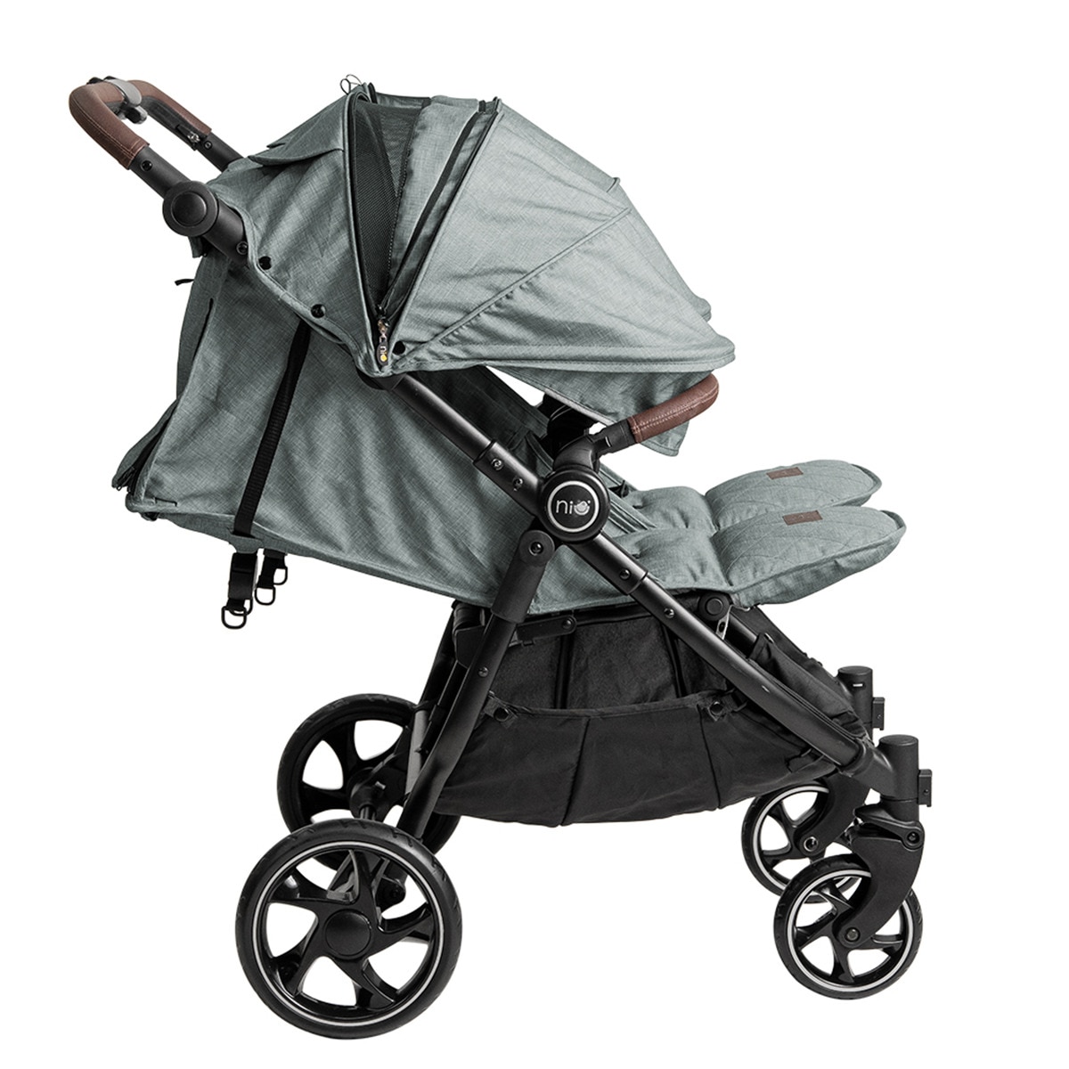 Carrinho de Passeio para Gémeos Vent Twin + Verde-claro-9