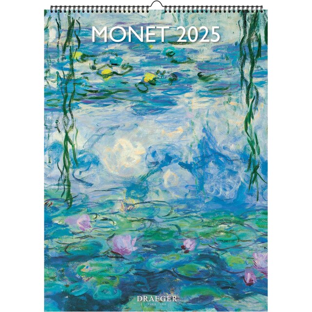 Imagen 0 de Calendario decoración 2025 12 meses mes vistas por página con motivos de Monet Draeger