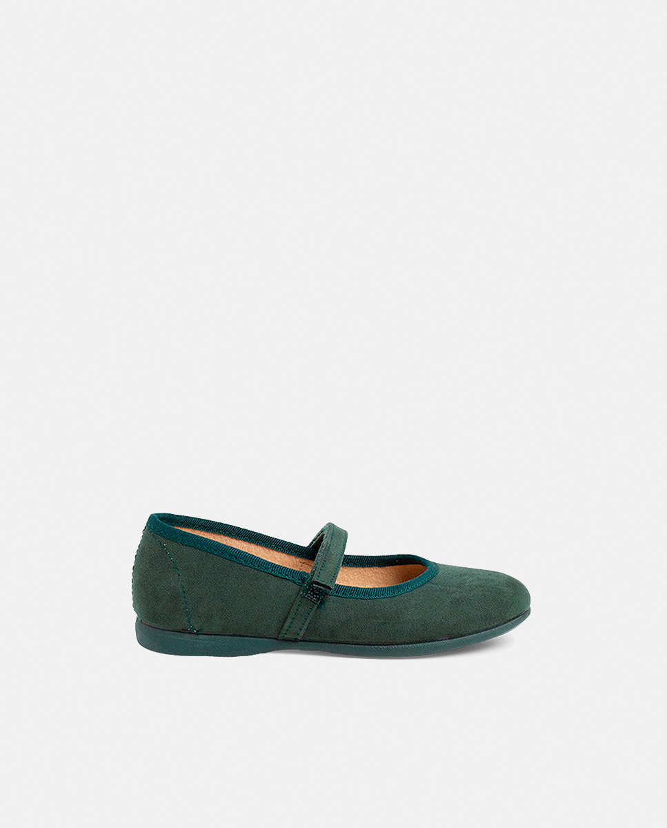 Sapatos de Presilha de Bebé em Serratex com Fecho Aderente Verde-1