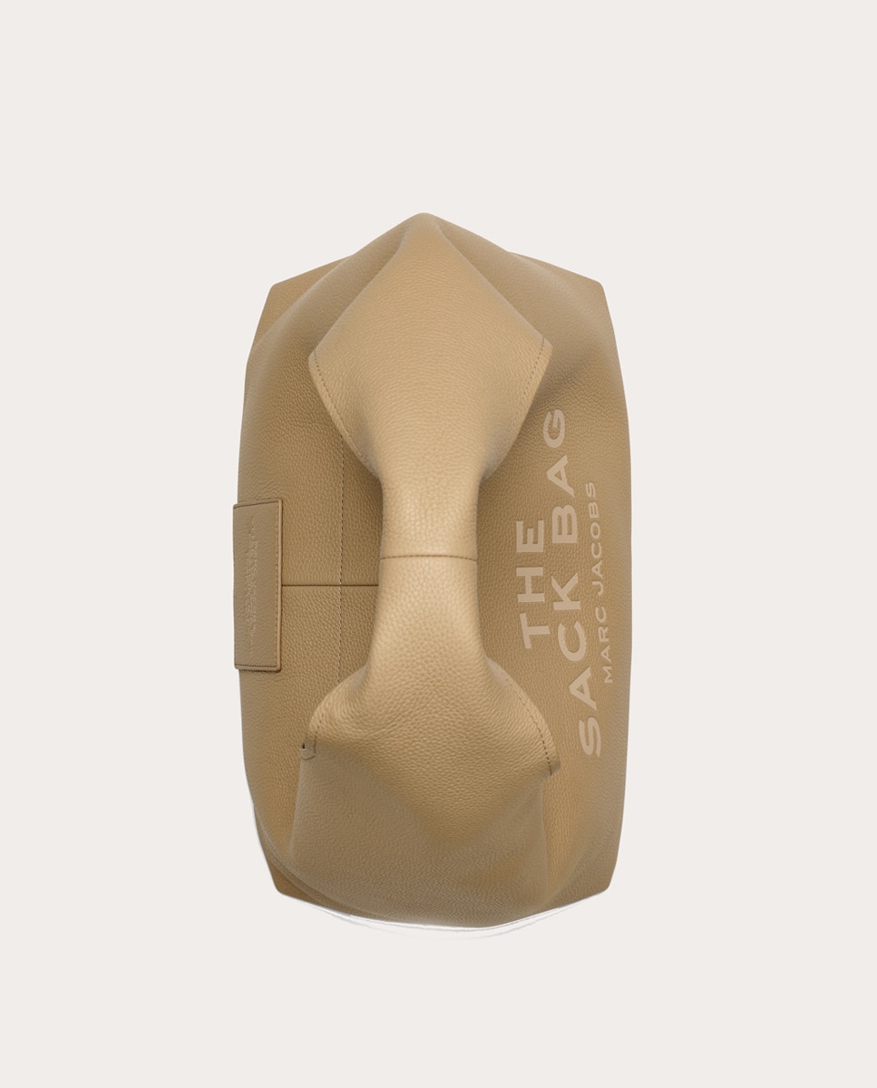 Mala de Ombro The Sack em Pele Camel-5