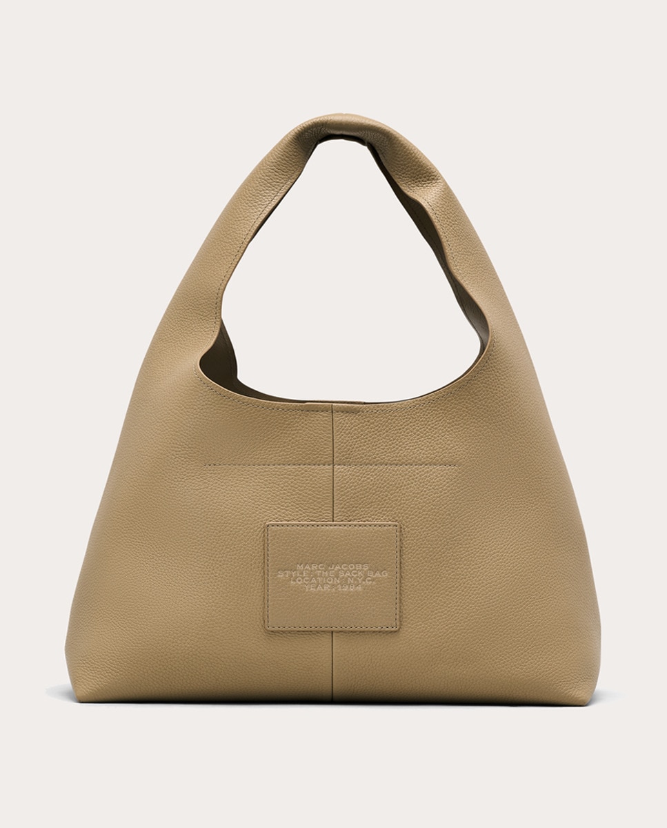 Mala de Ombro The Sack em Pele Camel-4
