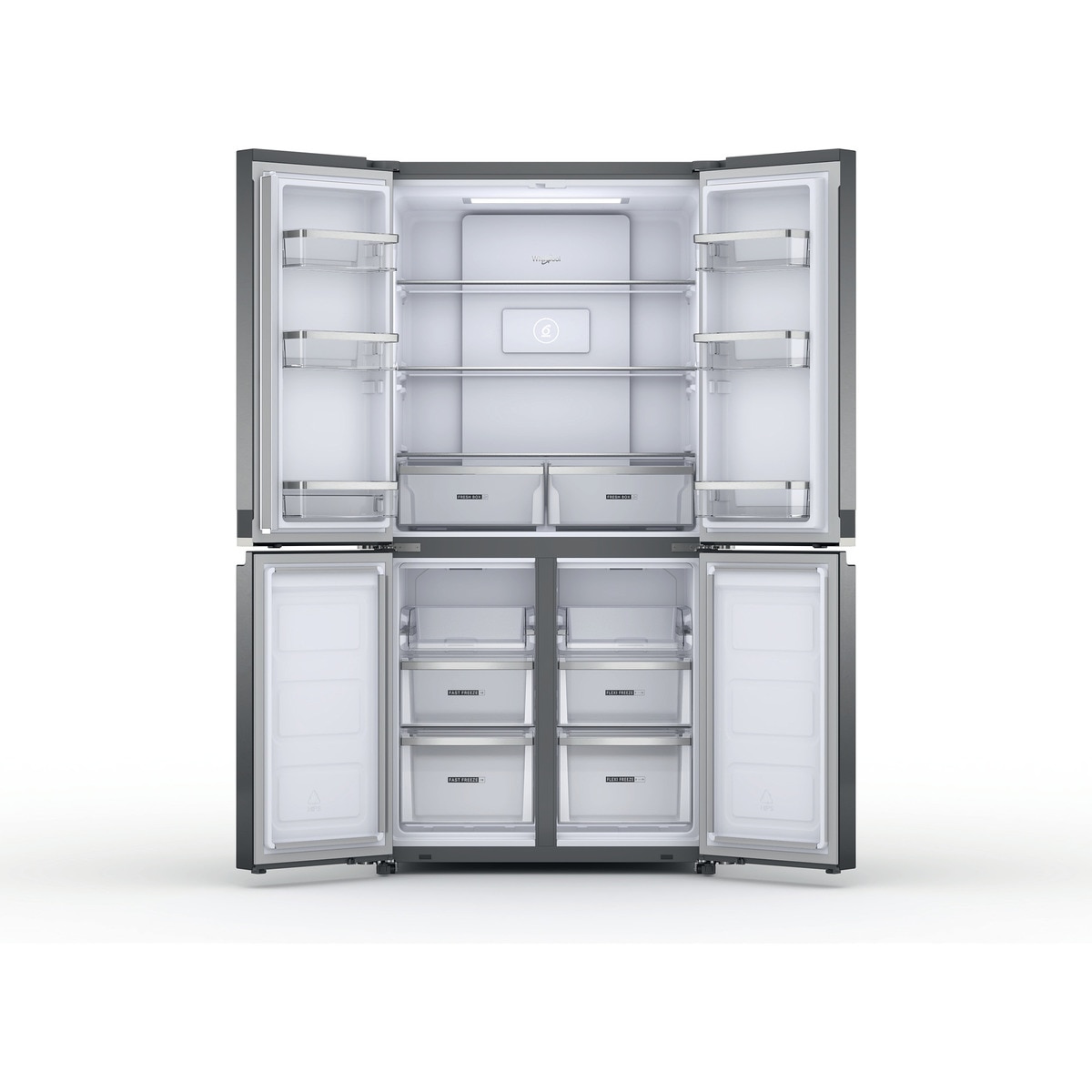 Frigorifico americano Whirlpool Total No Frost, Fast Cooling-WQ9 E2L EF Inox-3